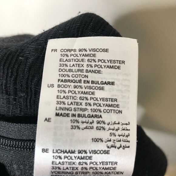 Sandro Asymmetric Skirt with Side Ruffle Black Size Small - Picture 8 of 9